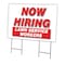Signmission Now Hiring Lawn Service Workers Yard & Stake outdoor plastic coroplast, C-2436-LAWN SERVICE WORKERS C-2436-DS-LAWN SERVICE WORKERS - alternate 1